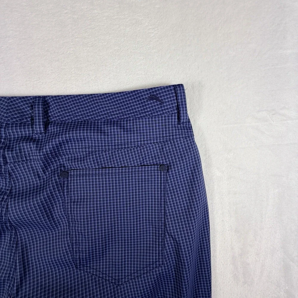 Tommy Bahama Mens 40x32 Pants Island Zone Barbados Pro Vista Check Flat Front